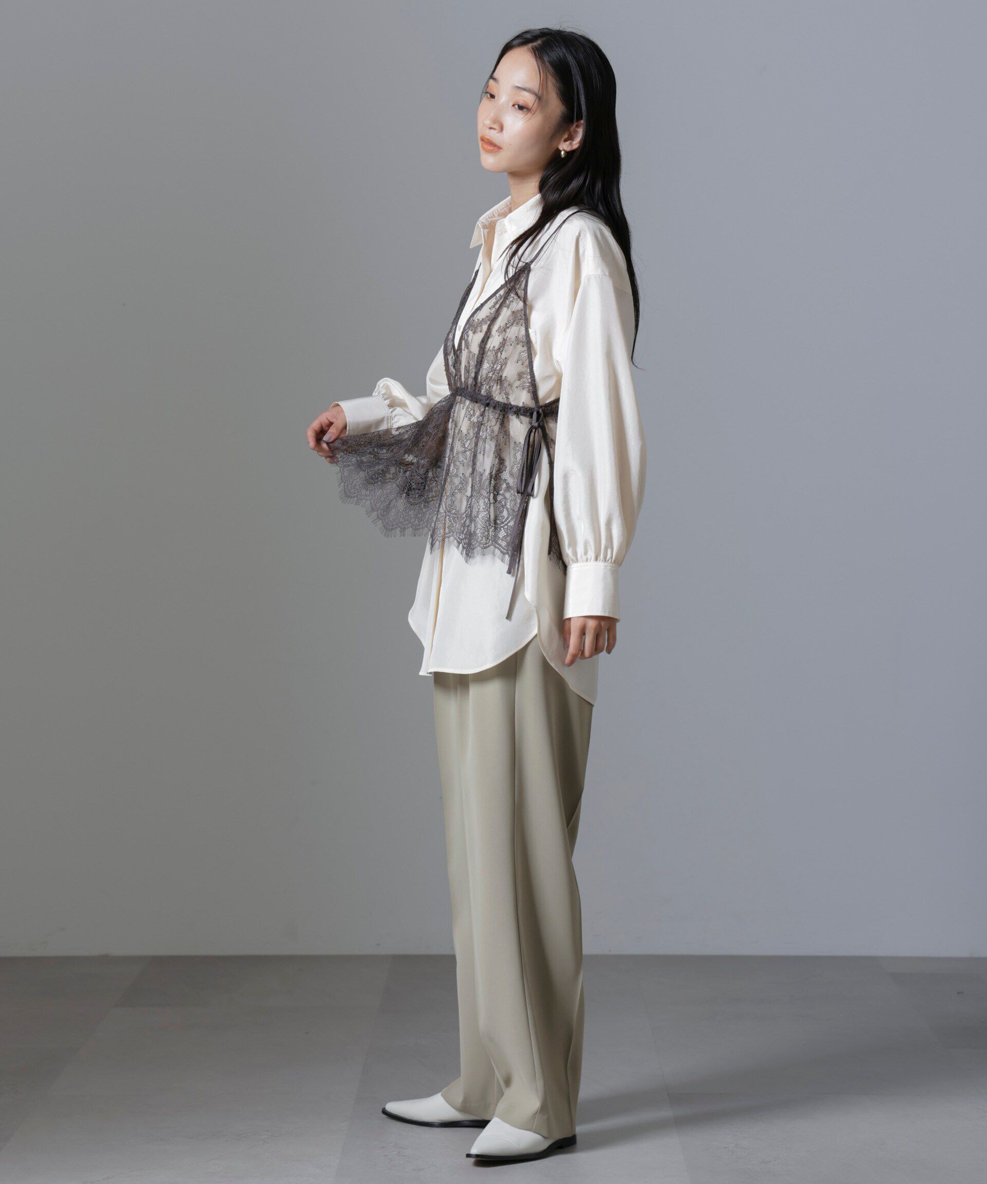 nano･universe「レースキャミブラウス」|シャツ・ブラウス|