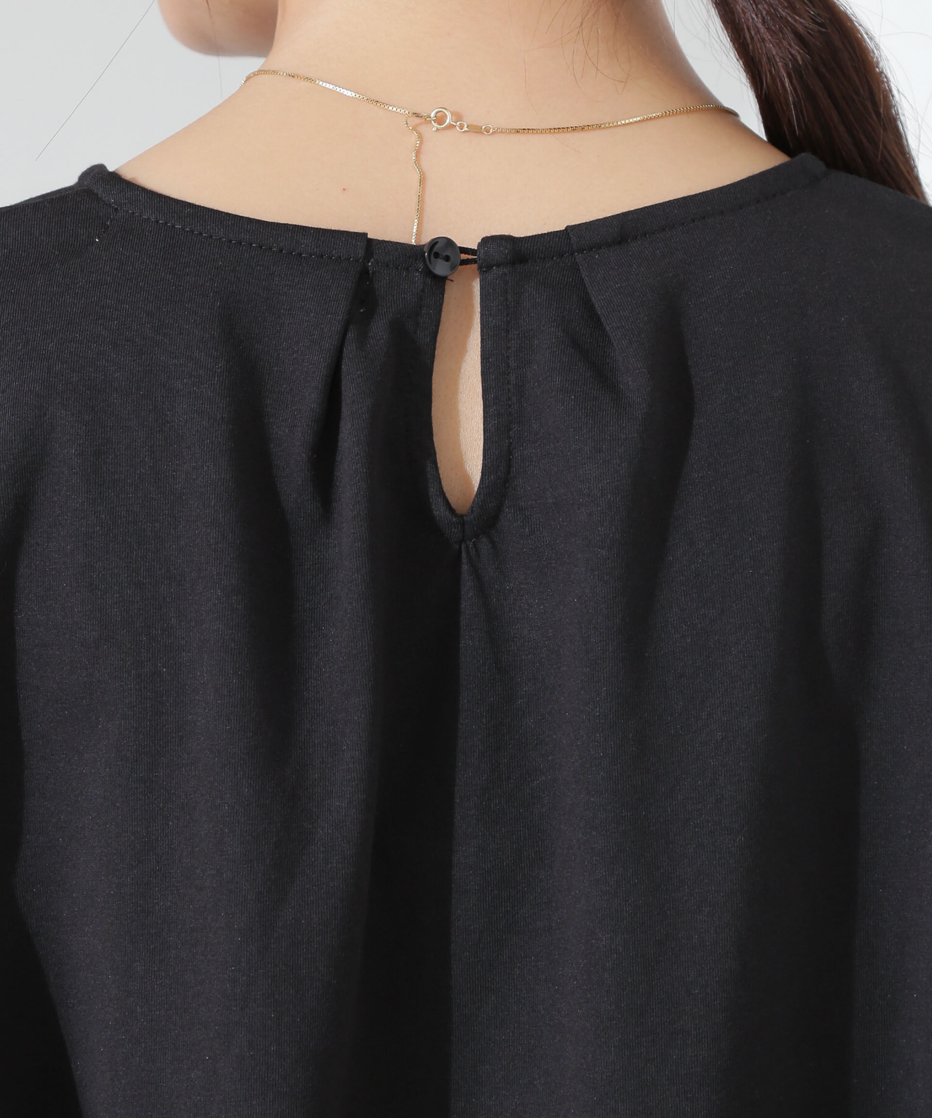 nano･universe「お花柄レース切替バルーンスリーブカットトップス」|Tシャツ・カットソー|