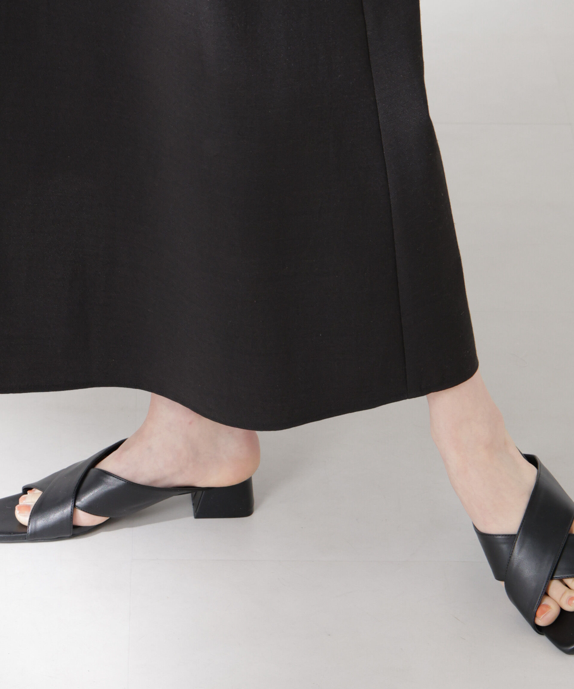 nano･universe「ギャザーショルダーフレアワンピース」|ワンピース|