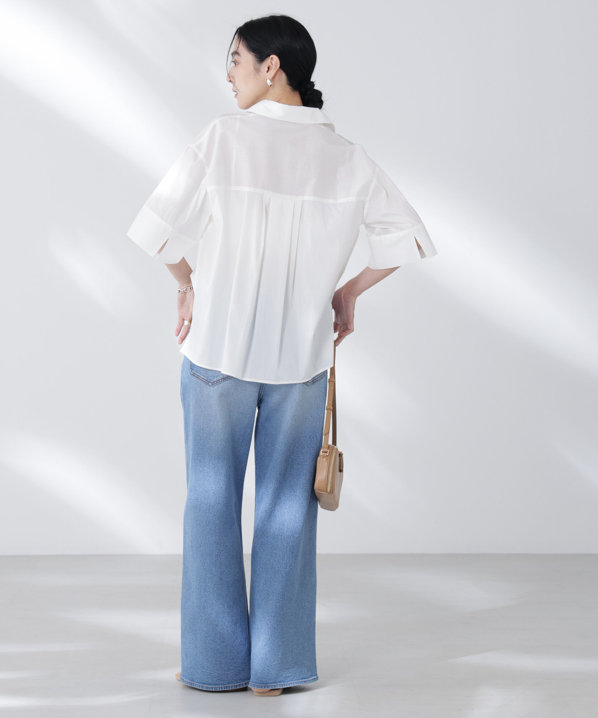 nano･universe「ワイドスリーブスキッパーシャツ」|シャツ・ブラウス|