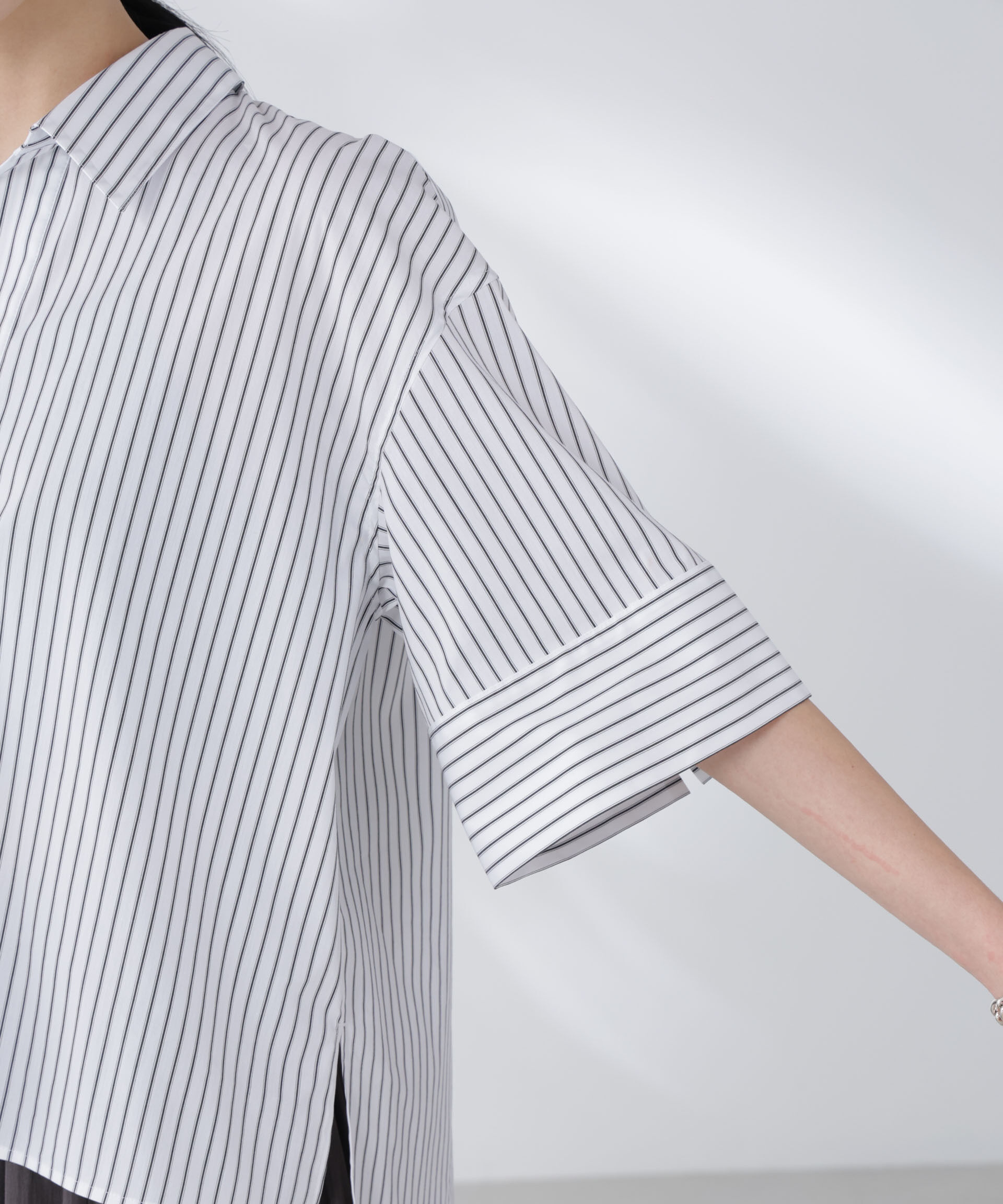 nano･universe「ワイドスリーブスキッパーシャツ」|シャツ・ブラウス|