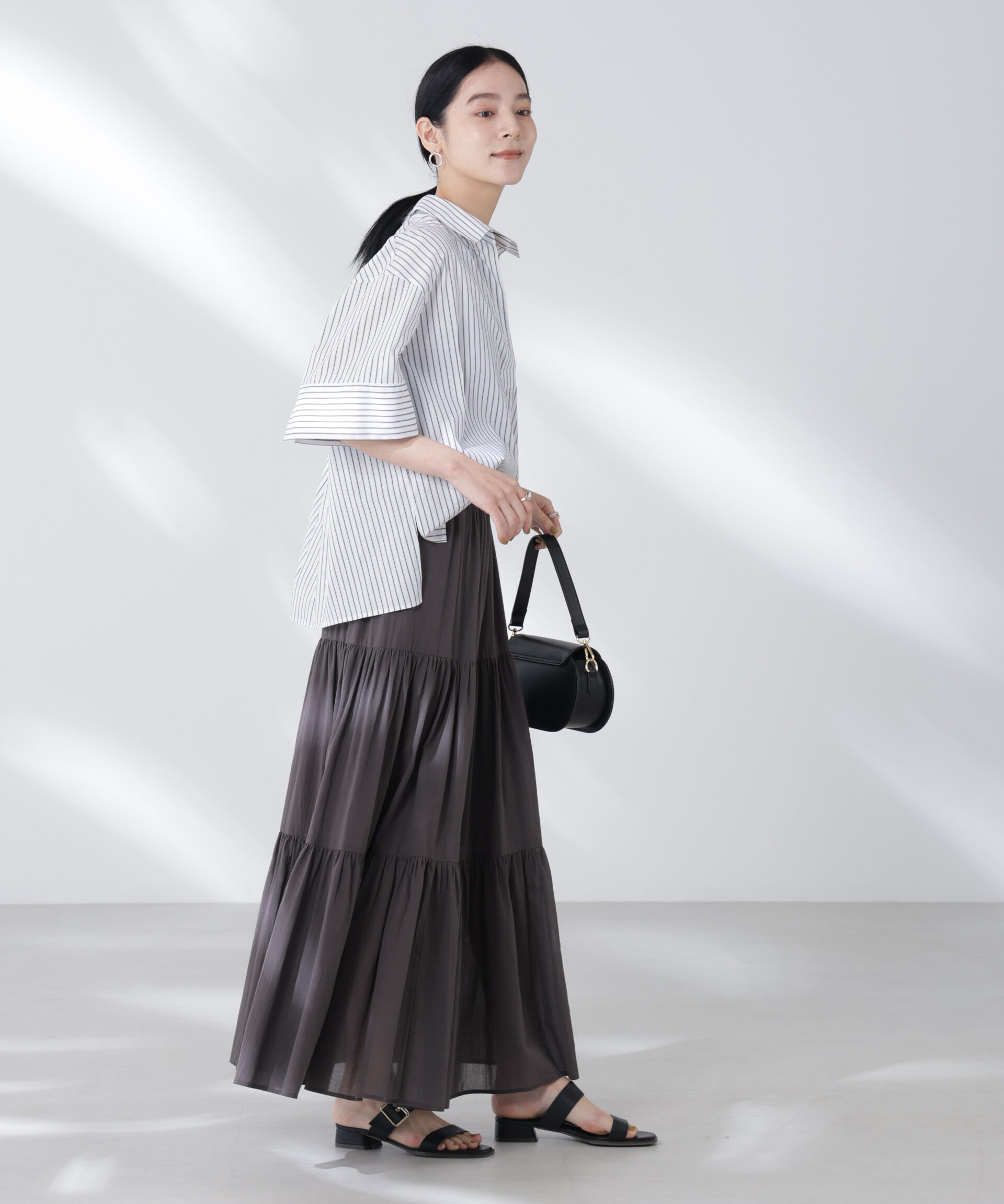 nano･universe「ワイドスリーブスキッパーシャツ」|シャツ・ブラウス|