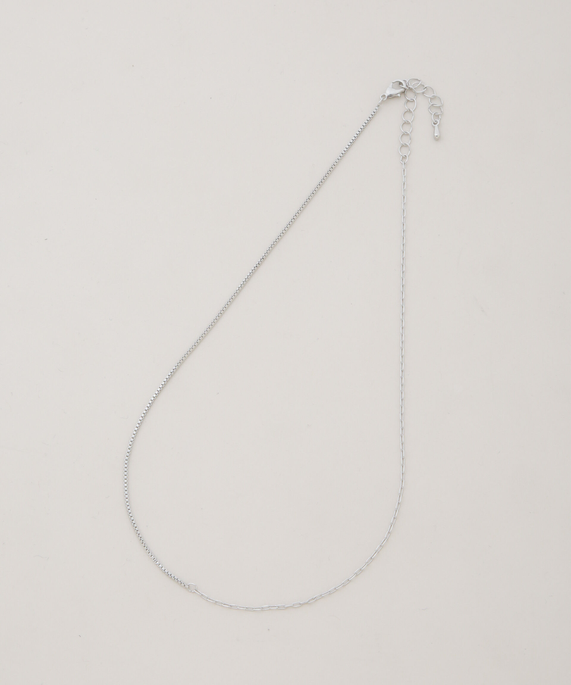 nano･universe「コンビチェーンデザインネックレス長さ38cm」|ネックレス|