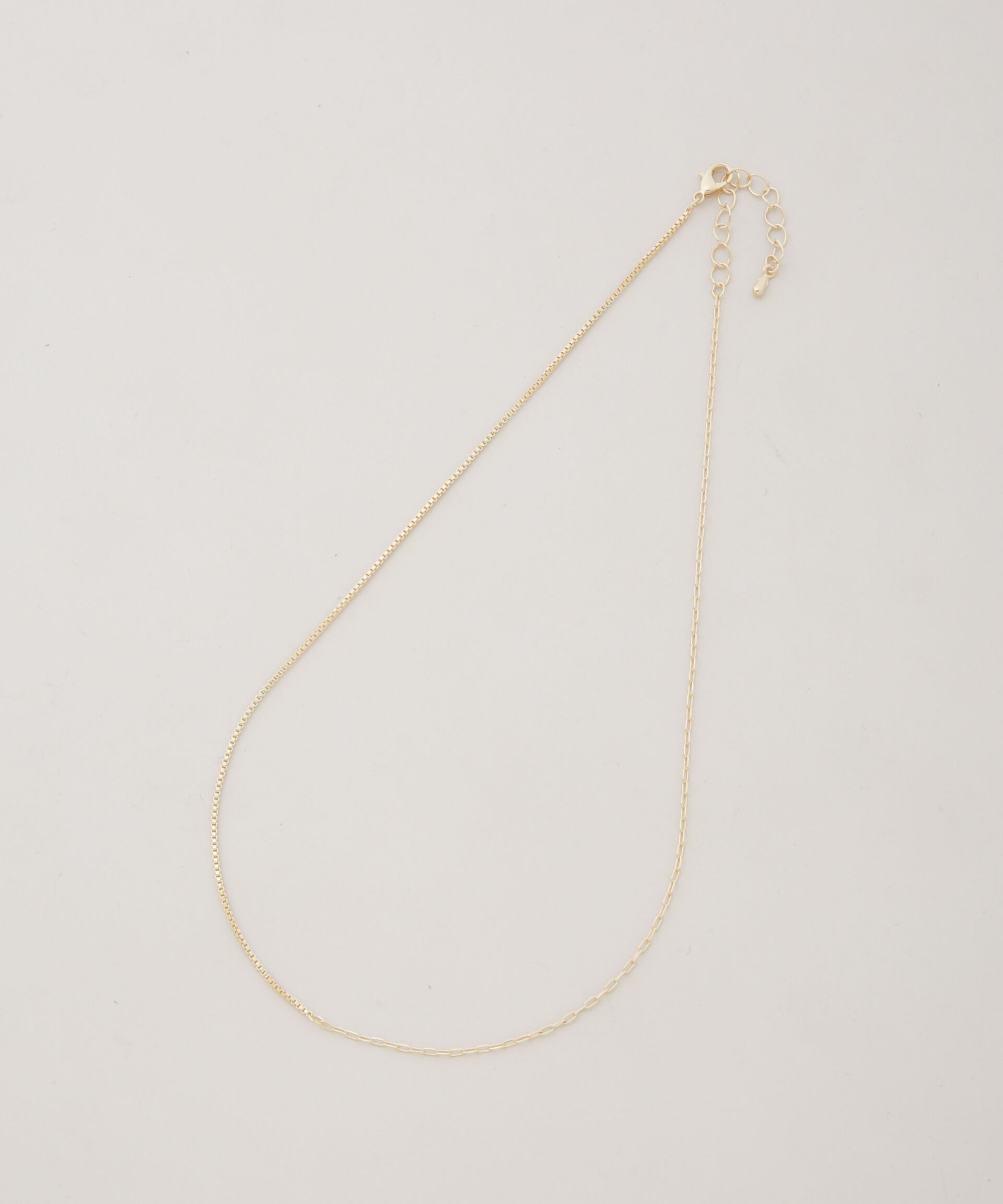 nano･universe「コンビチェーンデザインネックレス長さ38cm」|ネックレス|