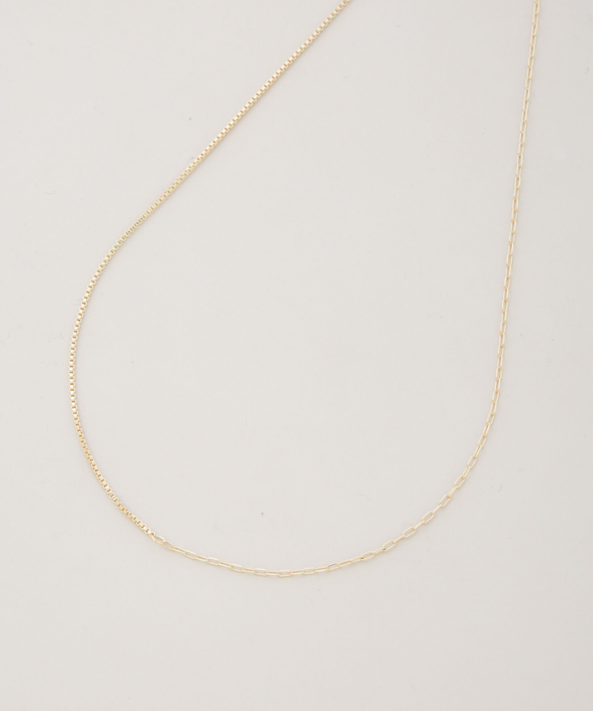 nano･universe「コンビチェーンデザインネックレス長さ38cm」|ネックレス|