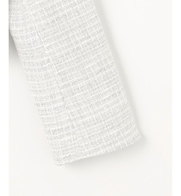 組曲「【KUMIKYOKU NAVY】ラメループモールツイード ジャケット」|ノーカラージャケット|