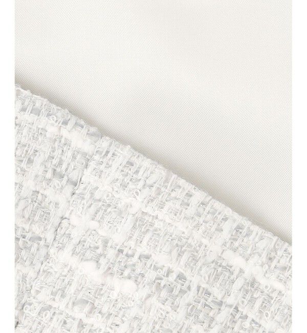 組曲「【KUMIKYOKU NAVY】ラメループモールツイード ジャケット」|ノーカラージャケット|