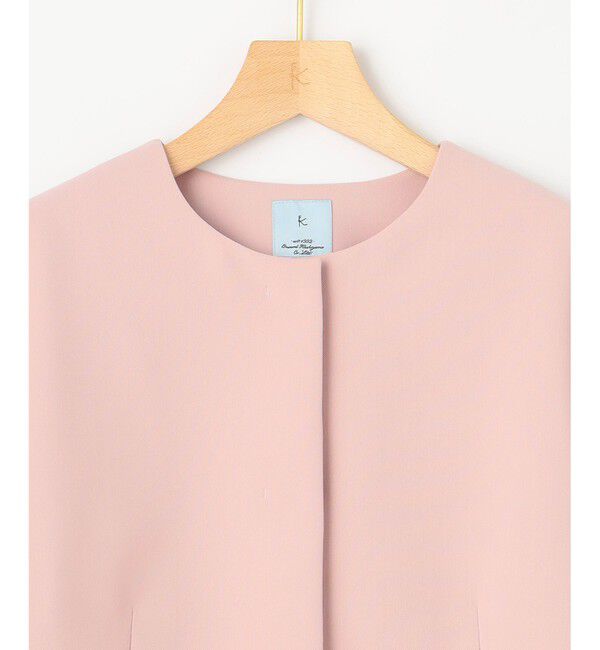 組曲「【KUMIKYOKU NAVY】コンフォータブルドレープ ジャケット」|ノーカラージャケット|