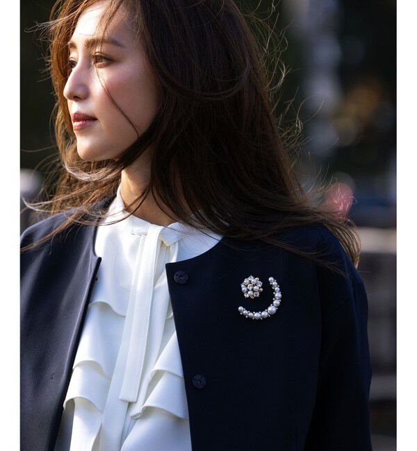 組曲「【KUMIKYOKU NAVY】コンフォータブルドレープ ジャケット」|ノーカラージャケット|