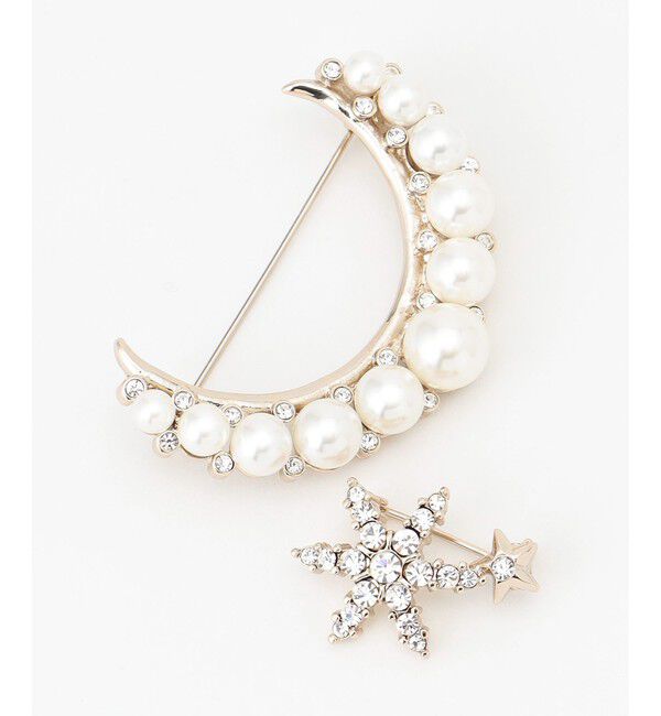 組曲「【好評につき追加予約・2SET】ツインスターパールブローチ」|ブローチ・コサージュ|