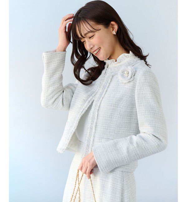 組曲「ツイードパールコサージュ」|ブローチ・コサージュ|ﾗｲﾄｸﾞﾚ