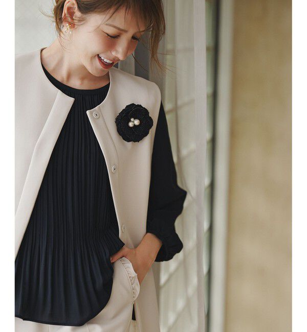 組曲「ツイードパールコサージュ」|ブローチ・コサージュ|