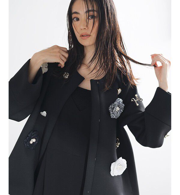 組曲「ツイードパールコサージュ」|ブローチ・コサージュ|