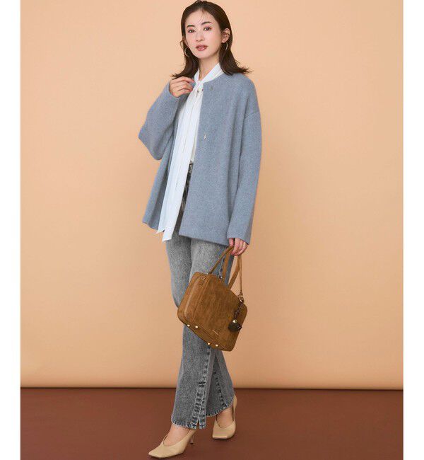 23区「【SLOW/一部店舗限定】スリット ストレート デニム」|デニム|