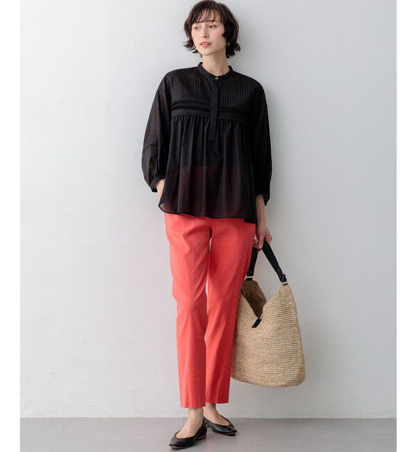 23区「コットンボイル ピンタック ブラウス」|シャツ・ブラウス|