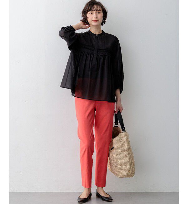 23区「コットンボイル ピンタック ブラウス」|シャツ・ブラウス|