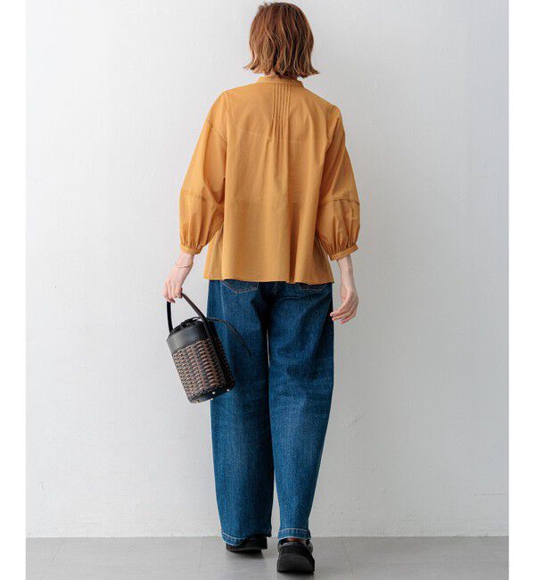 23区「コットンボイル ピンタック ブラウス」|シャツ・ブラウス|