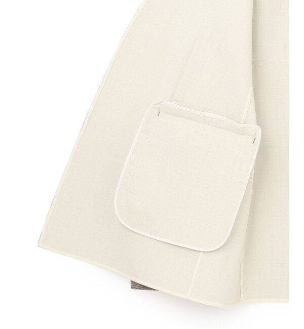 BEIGE,「GRANET / ノーカラーリバージャケット」|ノーカラージャケット|