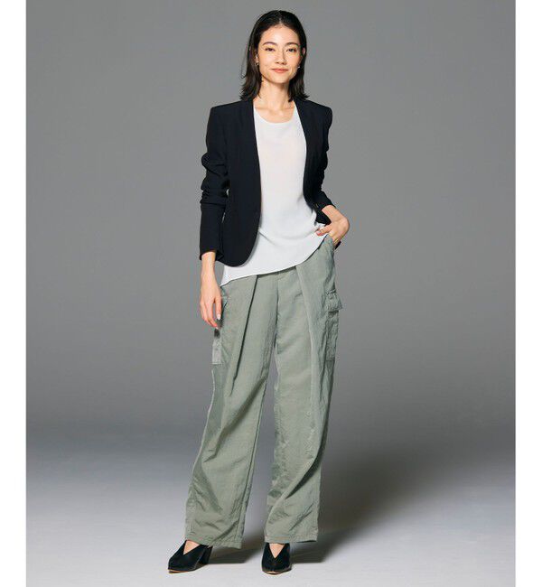 BEIGE,「【セットアップ対応】LUIZA / ノーカラージャケット」|ノーカラージャケット|