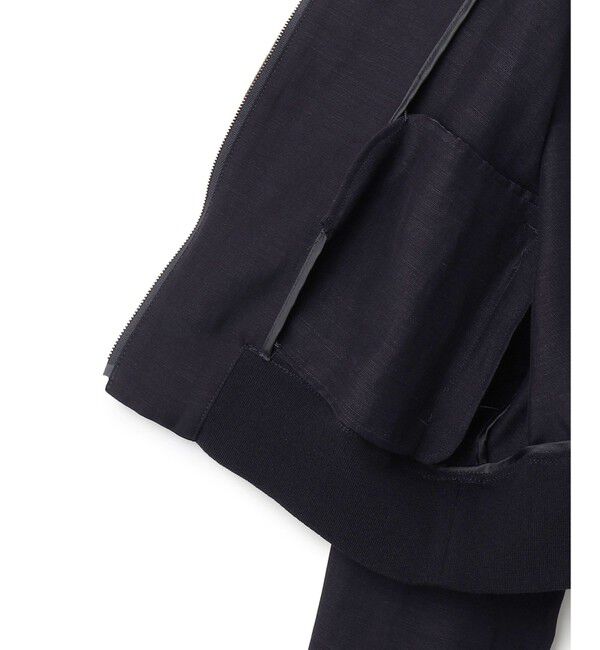 BEIGE,「【洗える】BERNARD / リネンノーカラーラップブルゾン」|ノーカラージャケット|