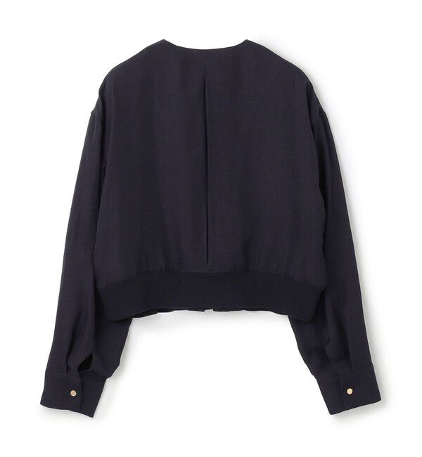 BEIGE,「【洗える】BERNARD / リネンノーカラーラップブルゾン」|ノーカラージャケット|