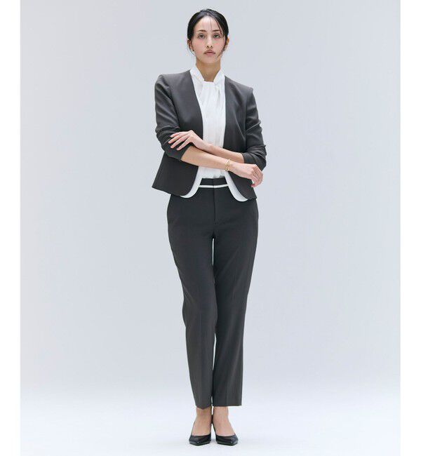 BEIGE,「【洗える・VERY NaVY 11月号掲載】CINDY / ダブルカラージャケット」|ノーカラージャケット|