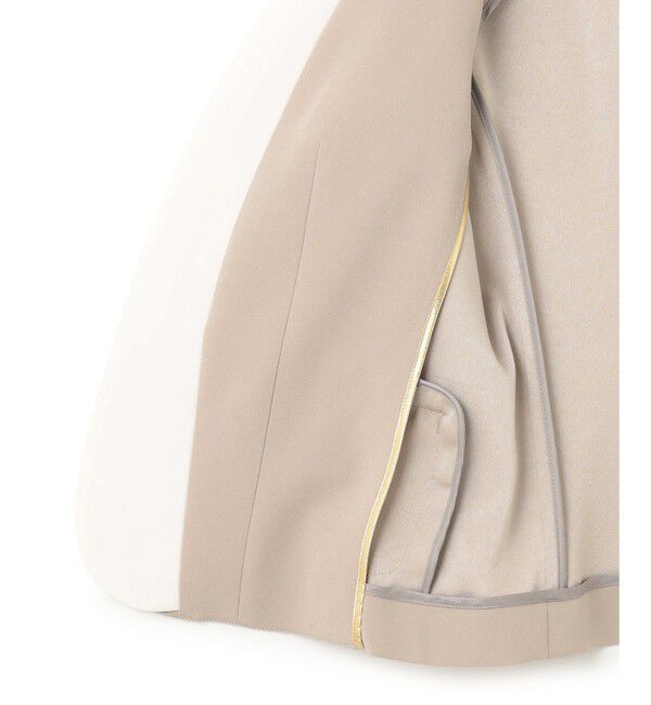 BEIGE,「【洗える・VERY NaVY 11月号掲載】CINDY / ダブルカラージャケット」|ノーカラージャケット|