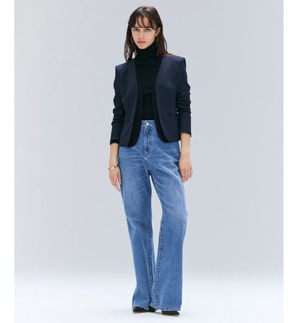 BEIGE,「【洗える・VERY NaVY 11月号掲載】CINDY / ダブルカラージャケット」|ノーカラージャケット|