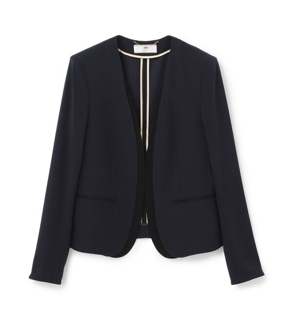 BEIGE,「【洗える・VERY NaVY 11月号掲載】CINDY / ダブルカラージャケット」|ノーカラージャケット|