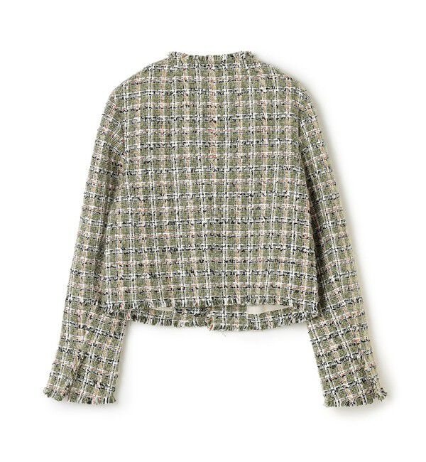 BEIGE,「【Precious掲載】BERYL / ファンシーツイードノーカラージャケット」|ノーカラージャケット|