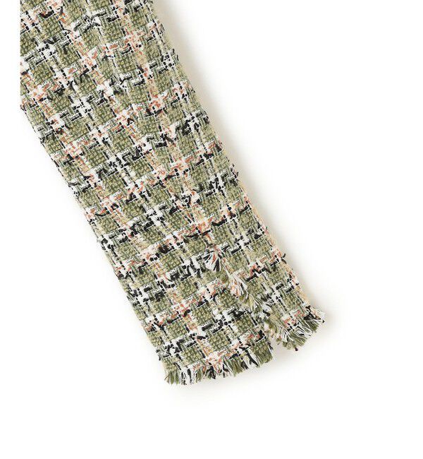 BEIGE,「【Precious掲載】BERYL / ファンシーツイードノーカラージャケット」|ノーカラージャケット|