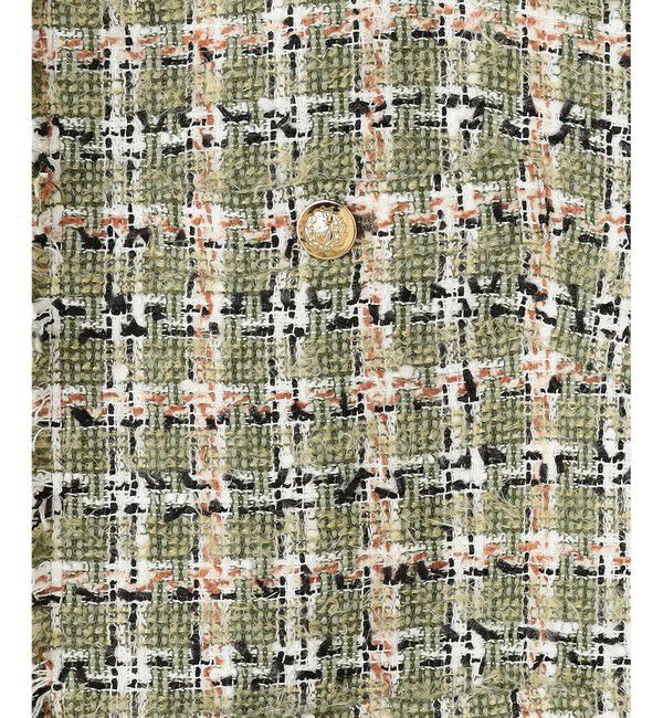 BEIGE,「【Precious掲載】BERYL / ファンシーツイードノーカラージャケット」|ノーカラージャケット|