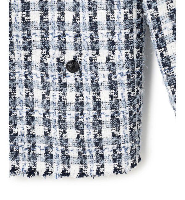 BEIGE,「【Precious掲載】BERYL / ファンシーツイードノーカラージャケット」|ノーカラージャケット|