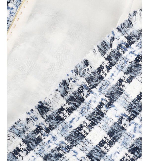 BEIGE,「【Precious掲載】BERYL / ファンシーツイードノーカラージャケット」|ノーカラージャケット|