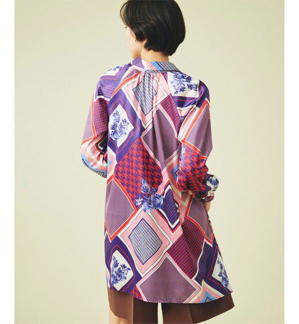 GRACE CONTINENTAL「スカーフプリントチュニックブラウス」|シャツ・ブラウス|