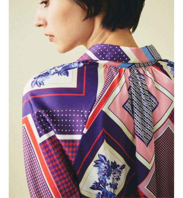 GRACE CONTINENTAL「スカーフプリントチュニックブラウス」|シャツ・ブラウス|