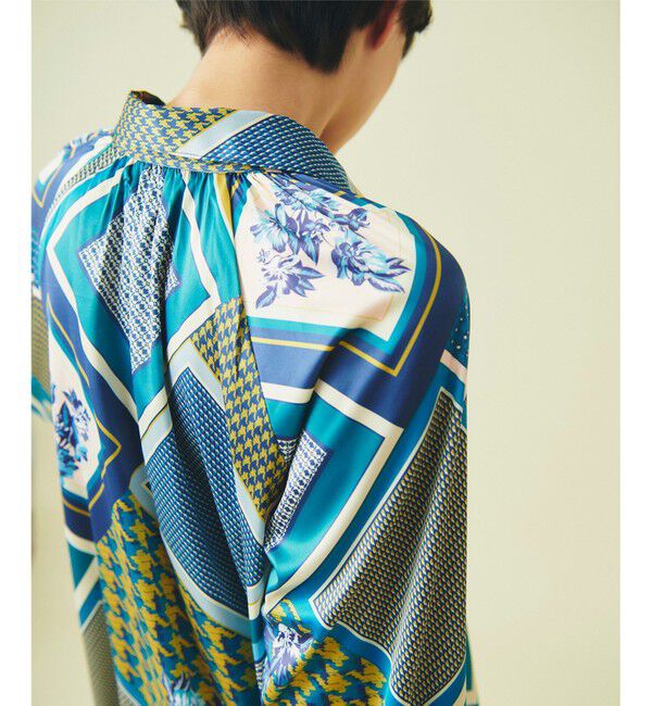 GRACE CONTINENTAL「スカーフプリントチュニックブラウス」|シャツ・ブラウス|