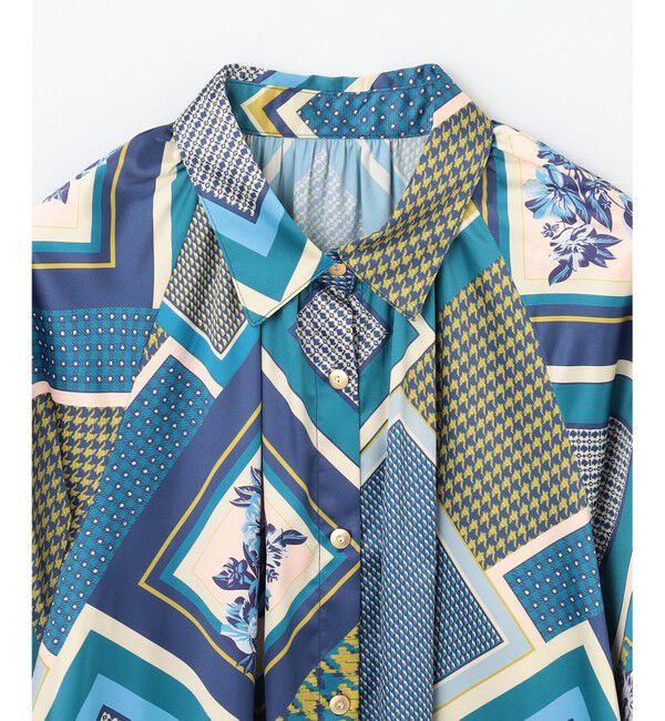 GRACE CONTINENTAL「スカーフプリントチュニックブラウス」|シャツ・ブラウス|