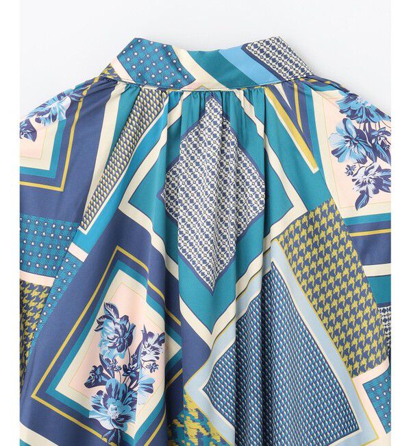 GRACE CONTINENTAL「スカーフプリントチュニックブラウス」|シャツ・ブラウス|