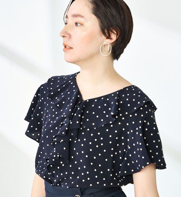 NOLLEY'S「2wayラッフル衿ブラウス」|シャツ・ブラウス|