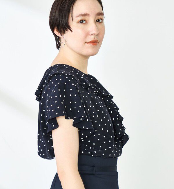 NOLLEY'S「2wayラッフル衿ブラウス」|シャツ・ブラウス|