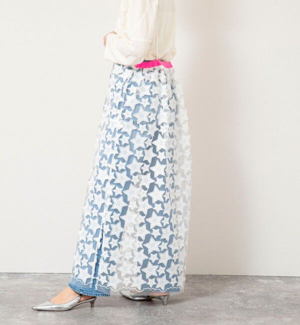 Rie Miller「45th limited editionウォッシャブルスターフリンジキャミワンピース」|ワンピース|