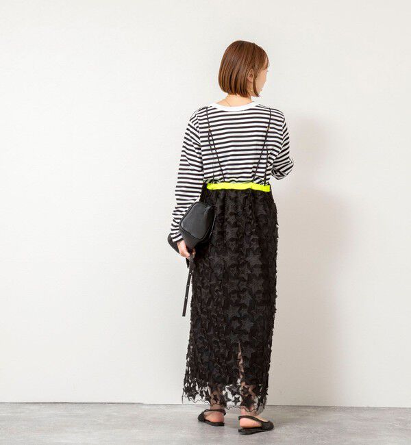 Rie Miller「45th limited editionウォッシャブルスターフリンジキャミワンピース」|ワンピース|