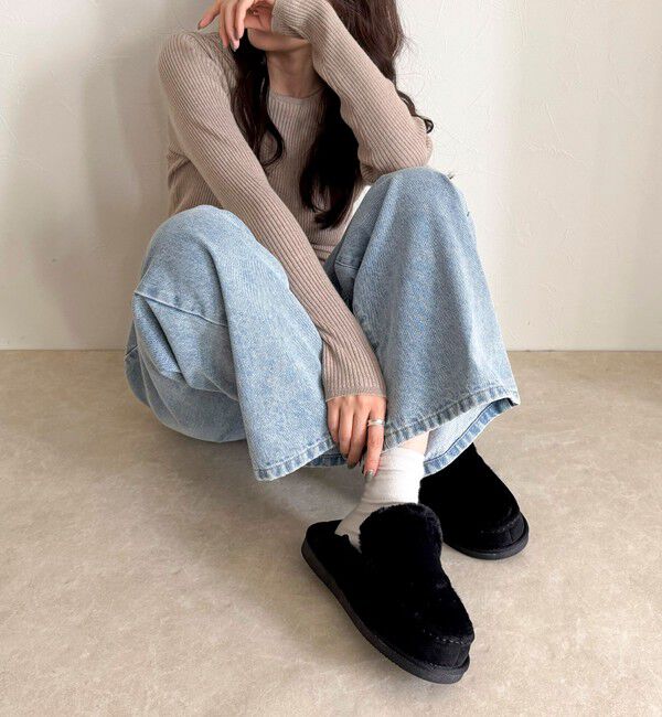 fredy emue「【MEI/メイ】フェイクファームートンモカシン」|ローファー|