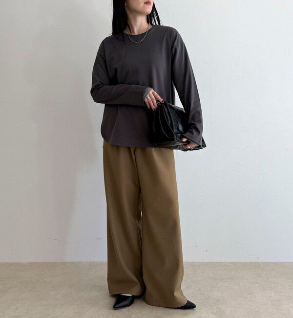 fredy emue「スムースラウンドヘムロンTシャツ」|Tシャツ・カットソー|