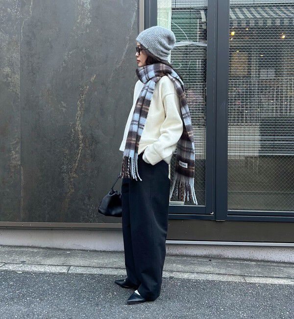 fredy emue「リブ見えニットソーVネックプルオーバー」|Tシャツ・カットソー|