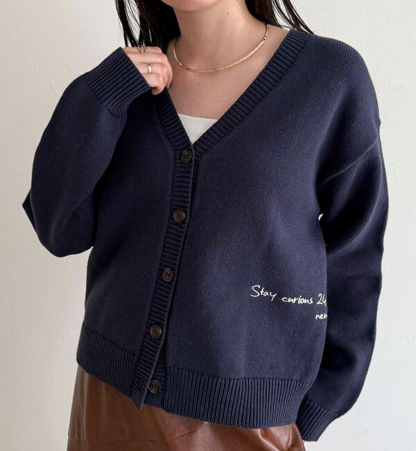 fredy emue「メッセージニットカーディガン」|カーディガン|