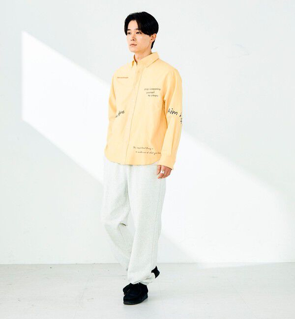 GLOSTER「【気分を上げるフレーズ】ポジティブメッセージシャツ パート2」|シャツ・ブラウス|