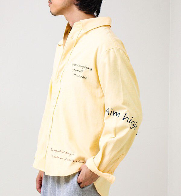 GLOSTER「【気分を上げるフレーズ】ポジティブメッセージシャツ パート2」|シャツ・ブラウス|