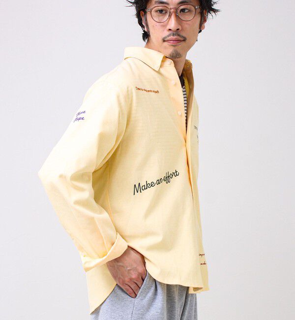 GLOSTER「【気分を上げるフレーズ】ポジティブメッセージシャツ パート2」|シャツ・ブラウス|